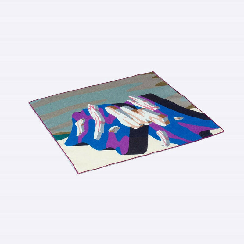 リネンキッチンクロス | Overlap of paint(Untyu Fuji).