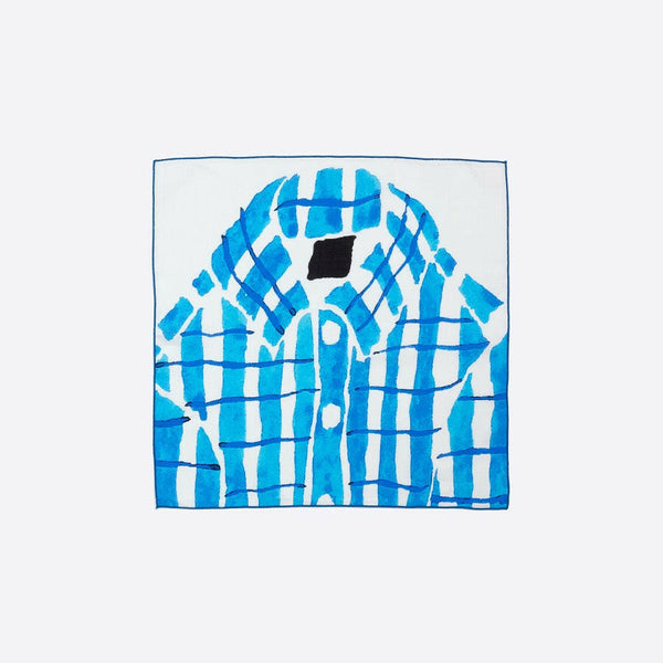 リネンキッチンクロス | 青いシャツ.