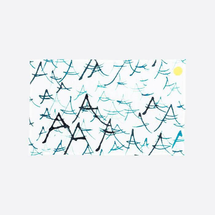 リネンティータオル | 波と月.