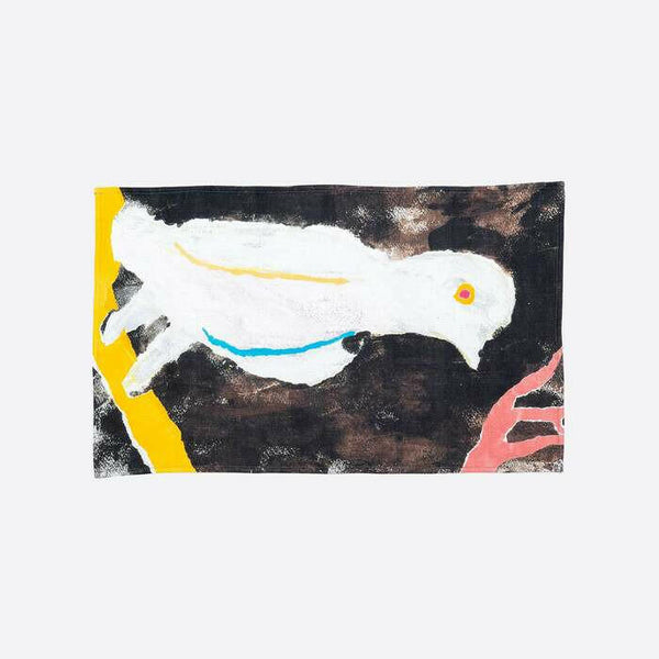 リネンティータオル | 白い鳥.