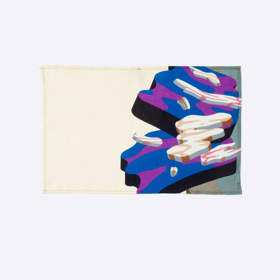 リネンティータオル | Overlap of paint(Untyu Fuji).