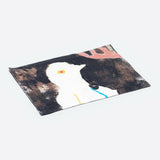 リネンランチョンマット | 白い鳥.