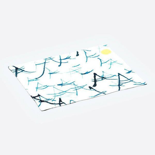 リネンランチョンマット | 波と月 | Aタイプ.