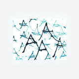 リネンランチョンマット | 波と月 | Bタイプ.