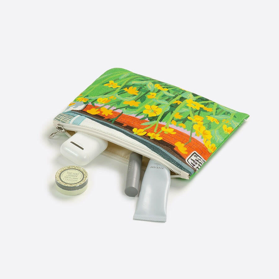 リネンポーチ | 黄色い花.