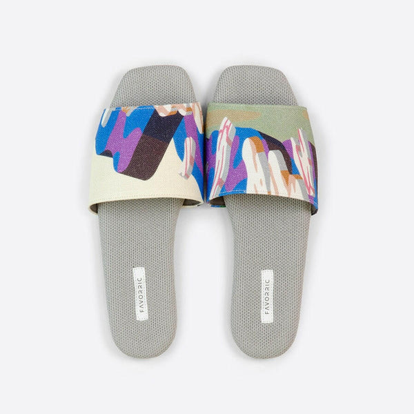 ルームサンダル | Overlap of paint(Untyu Fuji).