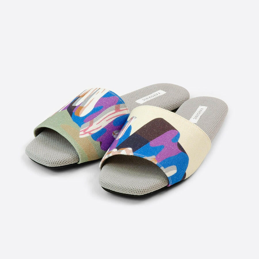 ルームサンダル | Overlap of paint(Untyu Fuji).