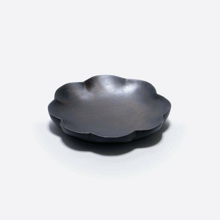 小皿 黒漆 | 花皿