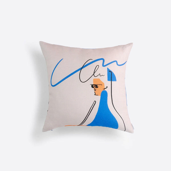 リネンクッションカバー45×45 | Meet at the usual time.
いつもの時間の待ち合わせ。.