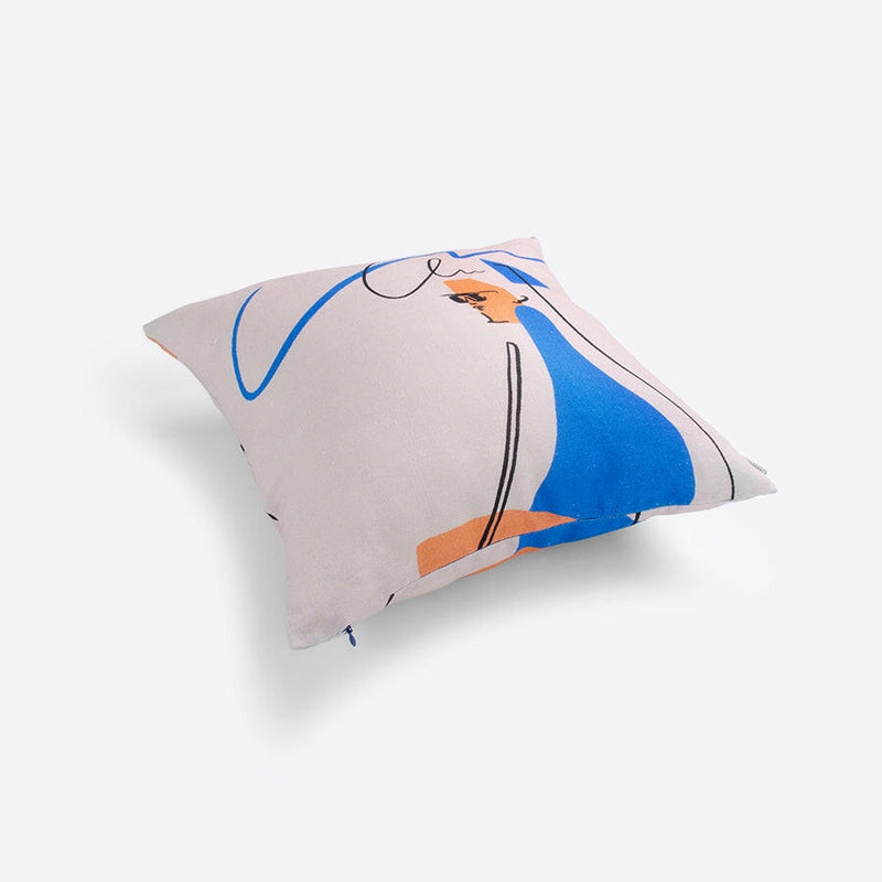 リネンクッションカバー45×45 | Meet at the usual time.
いつもの時間の待ち合わせ。.