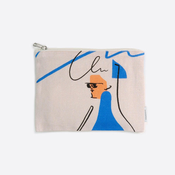 リネンポーチ | Meet at the usual time.
いつもの時間の待ち合わせ。.